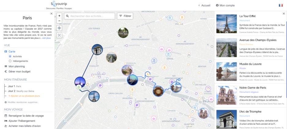 Soyoutrip affiche plus de 25 000 POI de DATAtourisme